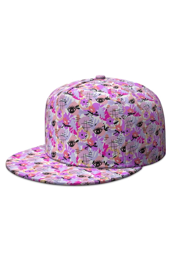 Custom Printed Flat Baseball Cap – Adjustable Snapback Hat with Flat Bill, Breathable and Durable, Personalized Design for Sports, Travel & Daily Wear