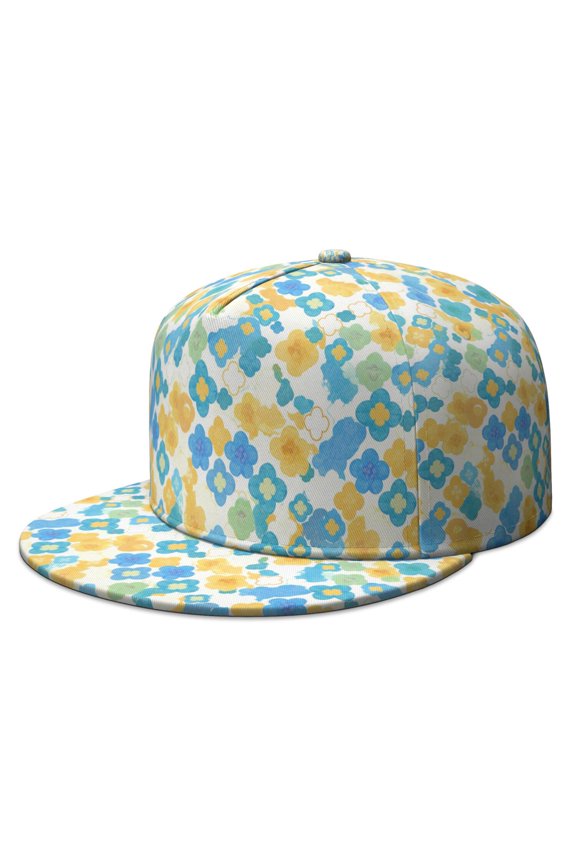 Custom Printed Flat Baseball Cap – Adjustable Snapback Hat with Flat Bill, Breathable and Durable, Personalized Design for Sports, Travel & Daily Wear