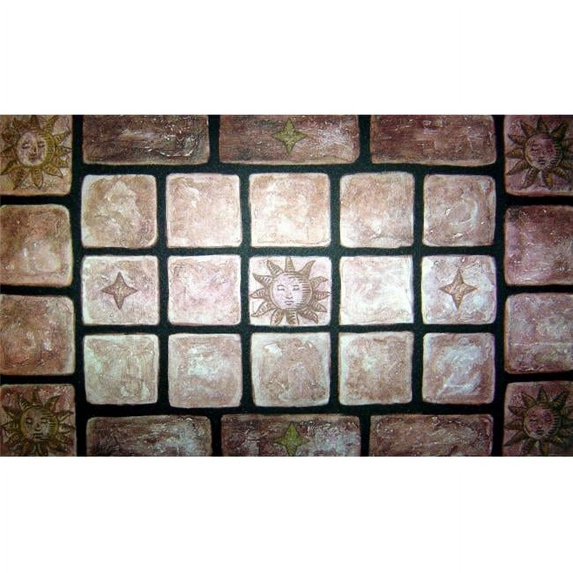 Custom Printed Rugs CPR014 Decorative Tiles Doormat Rug - 18 x 30 in.