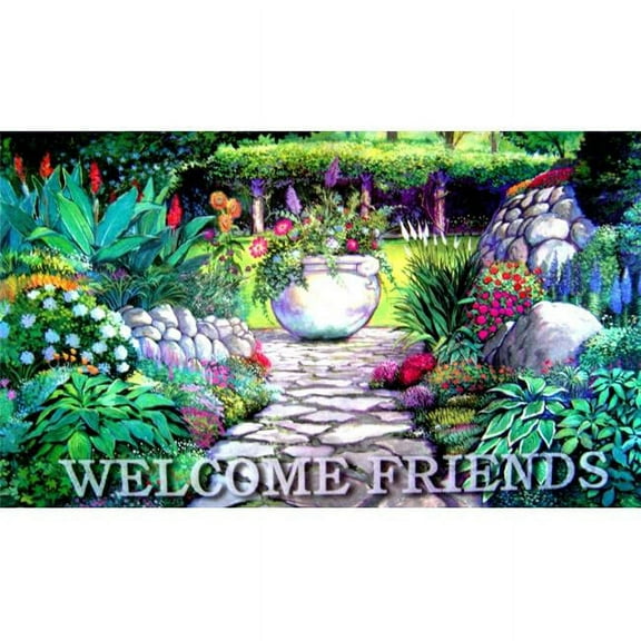 Custom Printed Rugs DM  46 Welcome Garden Gate Door Mat