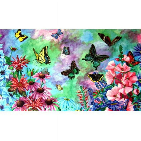 Custom Printed Rugs Dm-06 Butterflies Door Mat