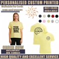 thumbnail image 1 of Custom Printed T Shirt Add Your Image Text Logo Personalized Casual Cotton Top, 1 of 11
