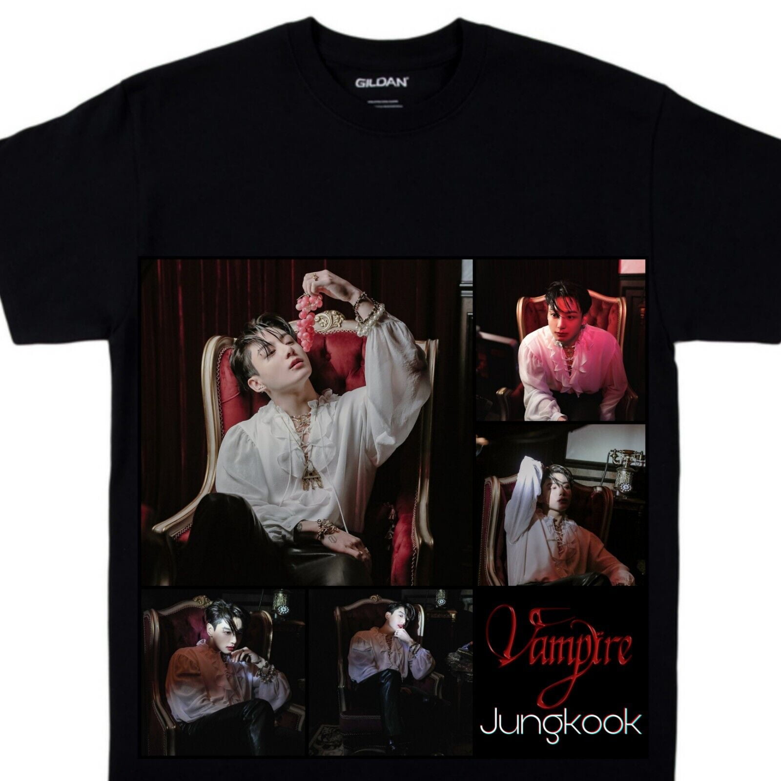 Custom Printed Vampire Jungkook version 5 TShirt Print On Demand