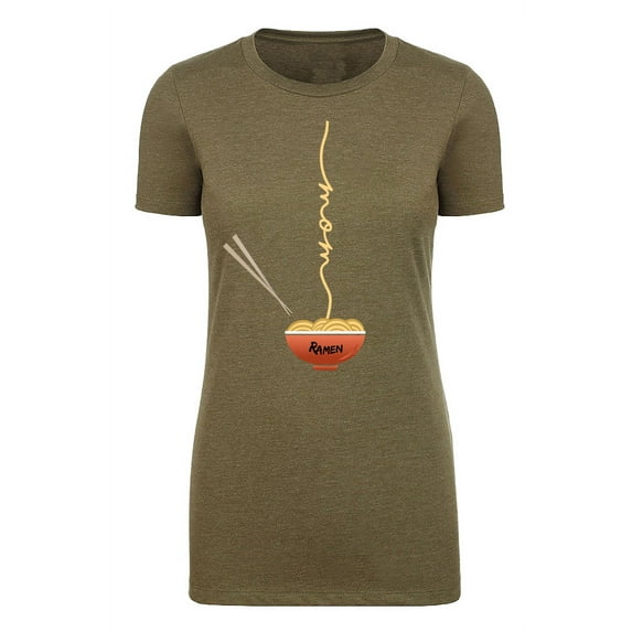 Custom Printed Woman's T-shirt, Ladies Ramen Noodle Graphic Tees