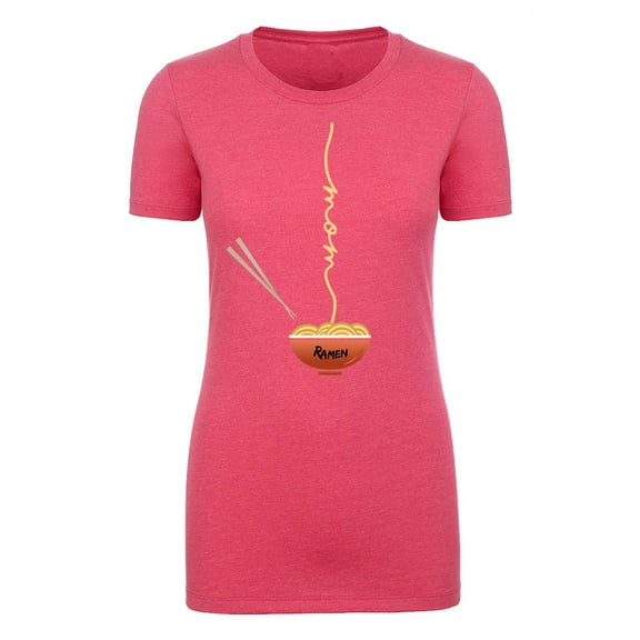 Custom Printed Woman's T-shirt, Ladies Ramen Noodle Graphic Tees