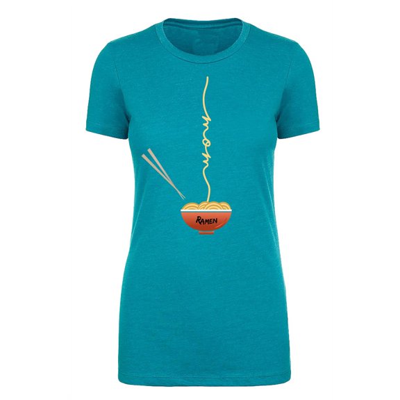 Custom Printed Woman's T-shirt, Ladies Ramen Noodle Graphic Tees