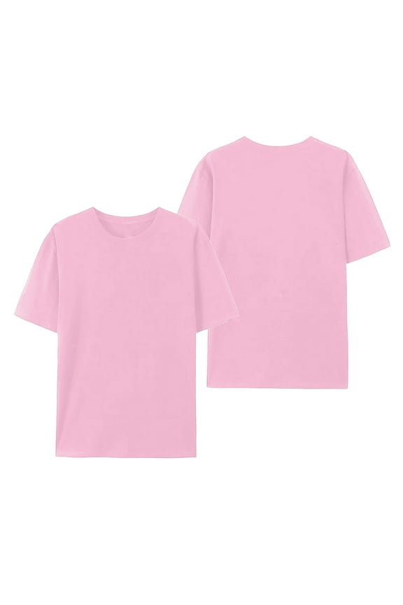 Custom Printed Women's T-Shirts Text Logo Photo Design Front Back Soft Comfortable Tee Casual Fit Fashion Top