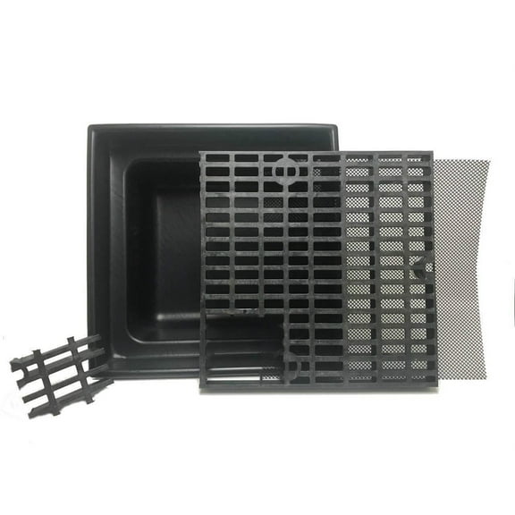 Custom Pro 24x24 INCH Heavy Duty Fountain and Waterfall Basin Reservoir for DIY Water Features is Durable, Sturdy and Versatile, Has Pump Access Door, Will Not Rust