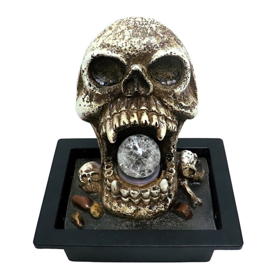Custom Pro Skull Tabletop Fountain - Indoor Decor with Pump