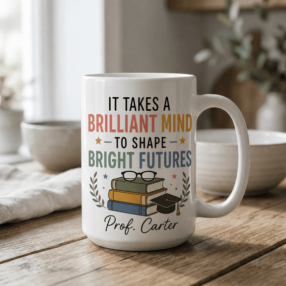 Custom Professor Name Mug Personalized Back to School Gift for College Professor