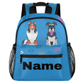 thumbnail image 1 of Custom Puppy Backpack with Name, Lovely Dog Print Mini Daypack, Small Personalized Backpack for Daily Use, 1 of 7