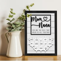 Custom Puzzle Piece Mom Sign, You Are The Pieces That Holds Us Together Sign, Personalized Gifts For Mom, Mothers Day Gift, Grandma Gift 8x10 inches