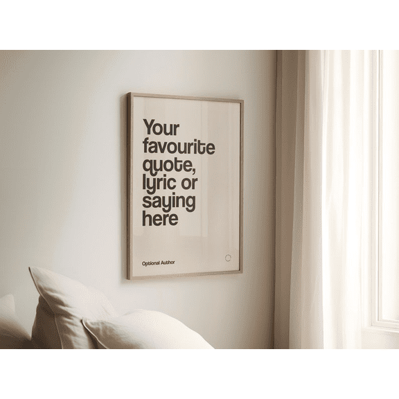 Custom Quote Print, Personalised Print, Custom Wall Art, Your Quote Typography Print,12X18" Custom Text UNRAMED Poster
