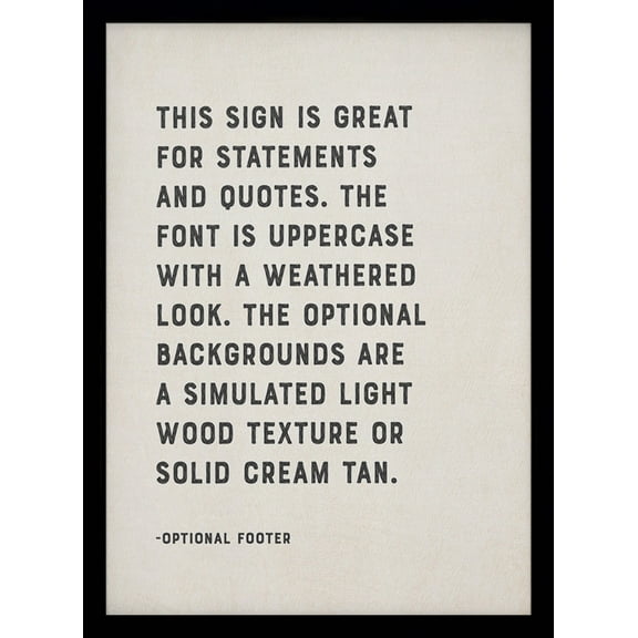 Custom Quote Print Style B | Personalized Sign or Print, Custom Poster, Any Text, Any Verse, Any Poem