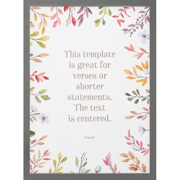 Custom Quote Print Style G | Personalized Sign, Custom Text, Any Verse, Any Poem