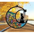 thumbnail image 1 of Custom Rabbit Memorial Suncatcher, Bunny Lover Gift, Pet Memorial Suncatcher, Pet Loss Sympathy Gift, Rabbit Lover Gift, Window Hanging 1883020275, 1 of 4