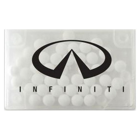 Custom Rectangle Mint Card, Set of 250, Personalize Bulk Pack - Sleek Packaging Promotional Business Giveaway, Branded Container for Events & Gifts, Customize with Logo & Design - Clear