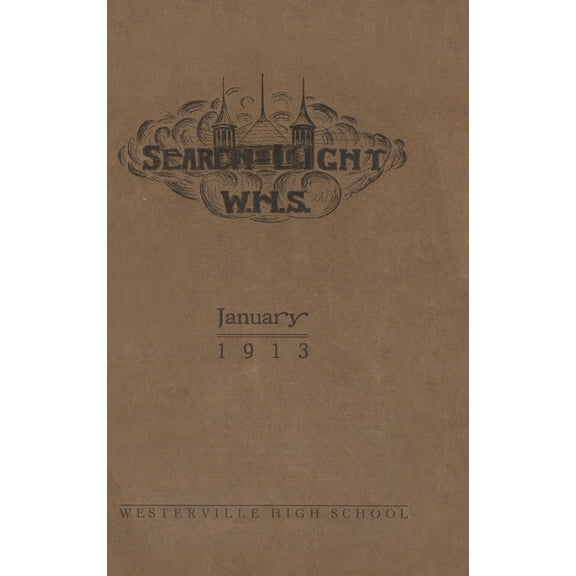 (Custom Reprint) Yearbook: 1913 Westerville High School - Searchlight Yearbook (Westerville, OH)