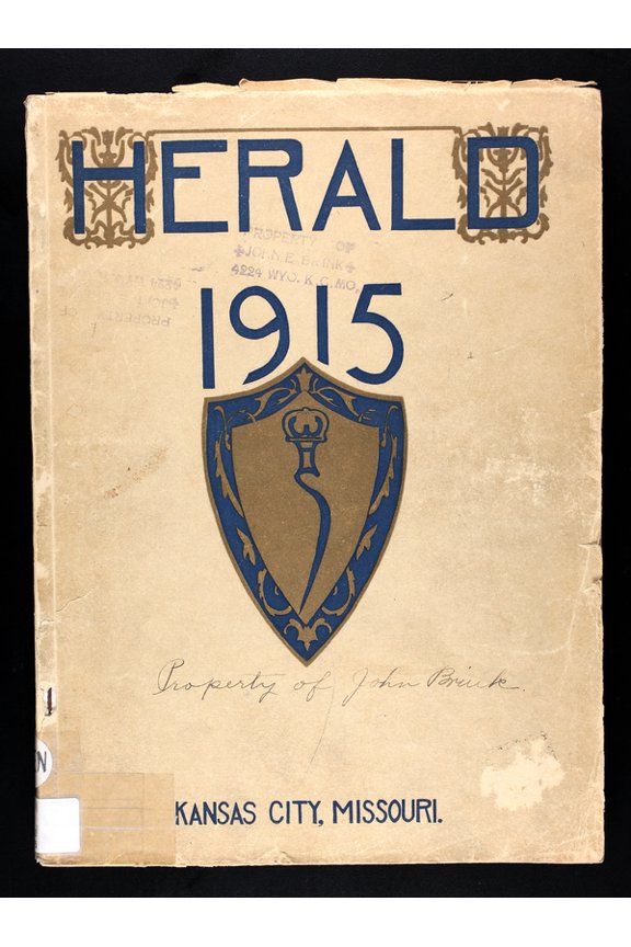 (Custom Reprint) Yearbook: 1915 Westport High School - Herald Yearbook (Kansas City, MO)