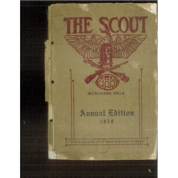 (Custom Reprint) Yearbook: 1919 Central High School - Chieftain Yearbook (Muskogee, OK)
