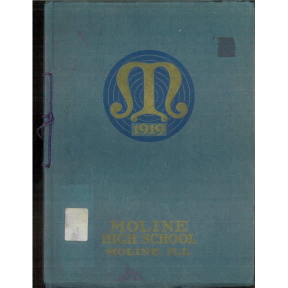 (Custom Reprint) Yearbook: 1919 Moline High School - M Yearbook (Moline, IL)