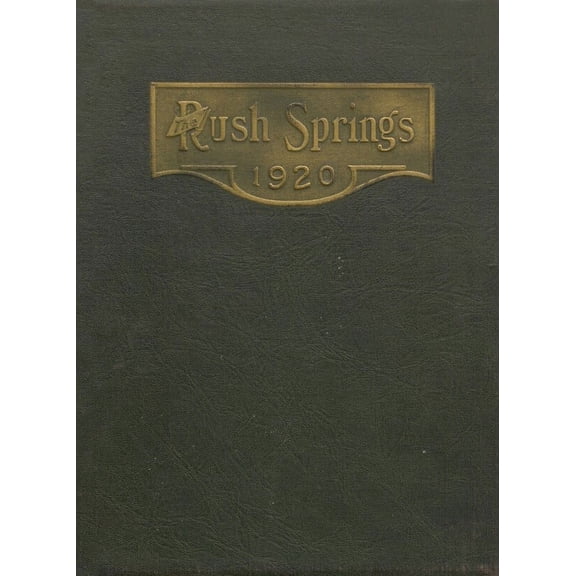 (Custom Reprint) Yearbook: 1920 Rush Springs High School - Redskin Yearbook (Rush Springs, OK)