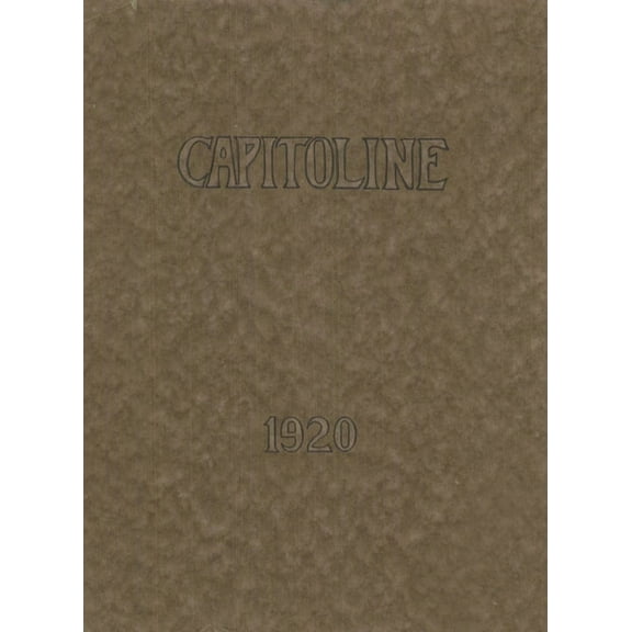 (Custom Reprint) Yearbook: 1920 Springfield High School - Capitoline Yearbook (Springfield, IL)