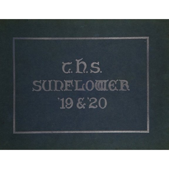 (Custom Reprint) Yearbook: 1920 Topeka High School - Sunflower Yearbook (Topeka, KS)