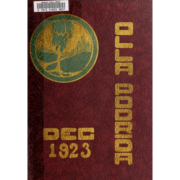 (Custom Reprint) Yearbook: 1923 Berkeley High School - Olla Podrida Yearbook (Berkeley, CA)