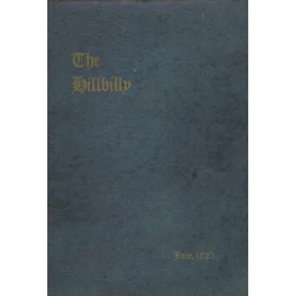 (Custom Reprint) Yearbook: 1923 Lee Edwards High School - Hillbilly Yearbook (Asheville, NC)
