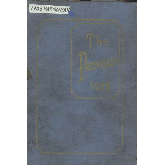 (Custom Reprint) Yearbook: 1923 Parsons High School - Norseman Yearbook (Parsons, KS)