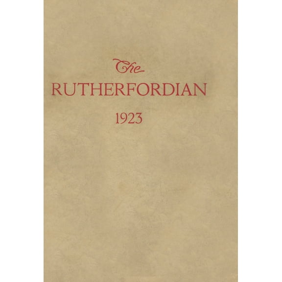 (Custom Reprint) Yearbook: 1923 Rutherford High School - Rutherfordian Yearbook (Rutherford, NJ)