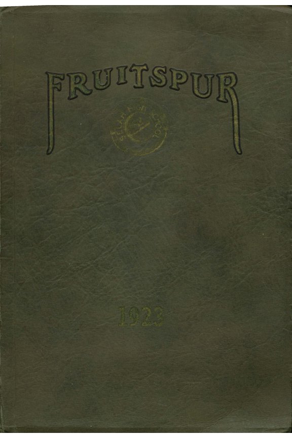 (Custom Reprint) Yearbook: 1923 Selah High School - Fruitspur Yearbook (Selah, WA)