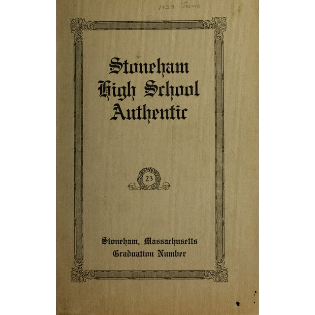 (Custom Reprint) Yearbook 1923 Stoneham High School Wildlife