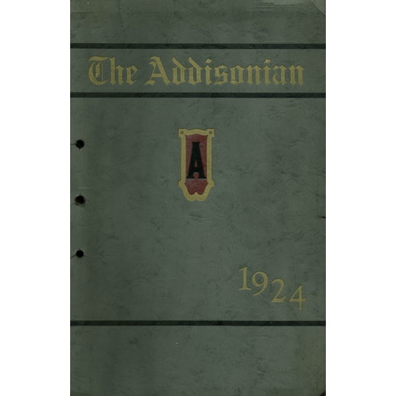 (Custom Reprint) Yearbook: 1924 Addison High School - Panther Yearbook (Addison, MI)