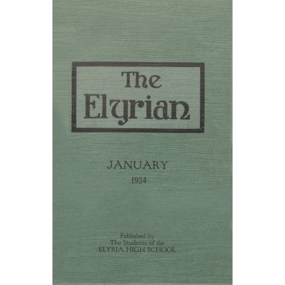(Custom Reprint) Yearbook: 1924 Elyria Public High School - Elyrian Yearbook (Elyria, OH)