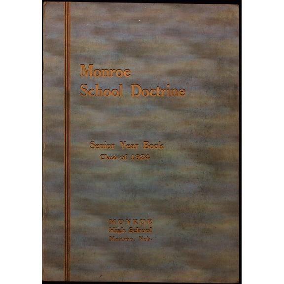 (Custom Reprint) Yearbook: 1924 Monroe High School - Doctrine Yearbook (Monroe, NE)