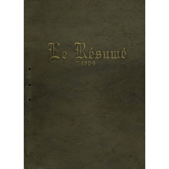 (Custom Reprint) Yearbook: 1924 Salida High School - Resume Yearbook (Salida, CO)