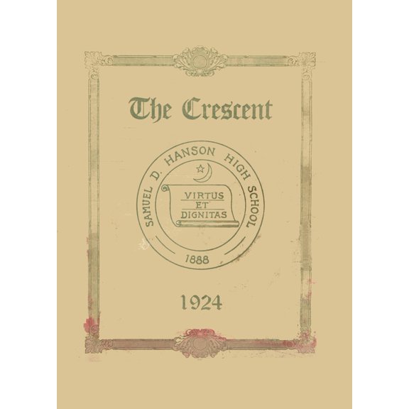 (Custom Reprint) Yearbook: 1924 Samuel D Hanson School - Crescent Yearbook (Buxton, ME)
