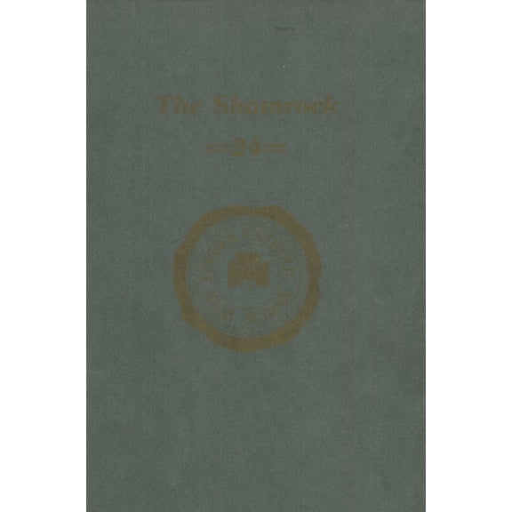(Custom Reprint) Yearbook: 1924 Topeka Catholic High School - Shamrock Yearbook (Topeka, KS)