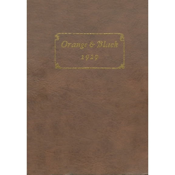 (Custom Reprint) Yearbook: 1929 Falls City High School - Orange and Black Yearbook (Falls City, NE)