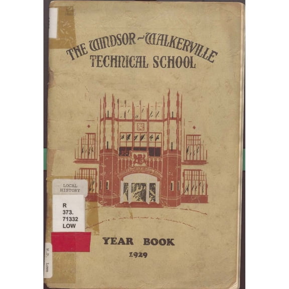 (Custom Reprint) Yearbook: 1929 Lowe High School - Towers Yearbook (Windsor, Ontario Canada)