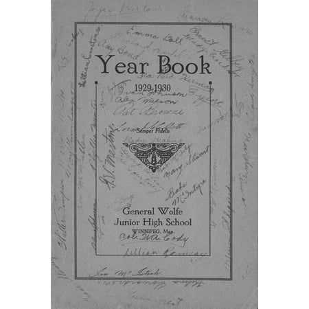 (Custom Reprint) Yearbook: 1929 Wolfe Junior High School - Yearbook (Winnipeg, Manitoba Canada)