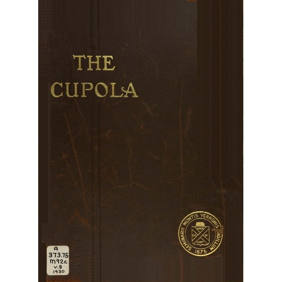 (Custom Reprint) Yearbook: 1930 Mount Vernon Seminary - Cupola Yearbook (Washington, DC)