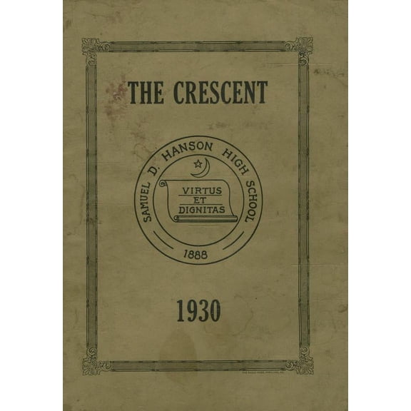 (Custom Reprint) Yearbook: 1930 Samuel D Hanson School - Crescent Yearbook (Buxton, ME)