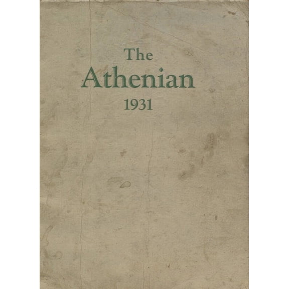 (Custom Reprint) Yearbook: 1931 Athens Community High School - Athenian Yearbook (Athens, IL)