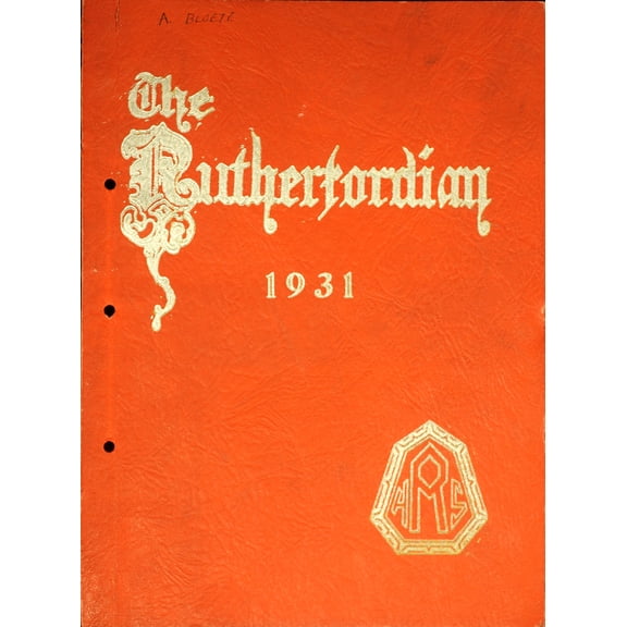 (Custom Reprint) Yearbook: 1931 Rutherford High School - Rutherfordian Yearbook (Rutherford, NJ)