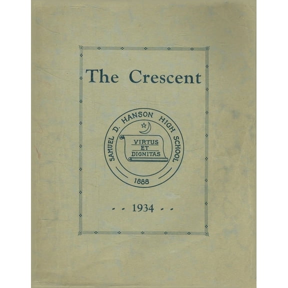 (Custom Reprint) Yearbook: 1934 Samuel D Hanson School - Crescent Yearbook (Buxton, ME)