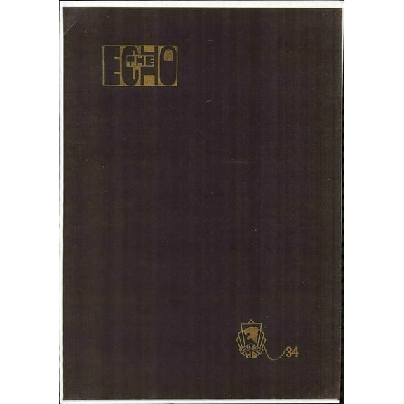 (Custom Reprint) Yearbook: 1934 Santa Rosa High School - Echo Yearbook (Santa Rosa, CA)