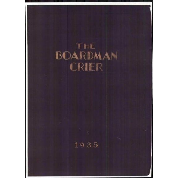 (Custom Reprint) Yearbook: 1935 Boardman High School - Crier Yearbook (Youngstown, OH)